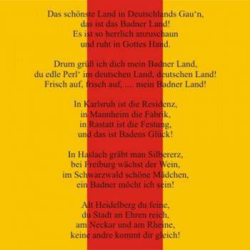 Paper Napkins “Baden” with Coat of Arms & Badnerlied – 20 pcs