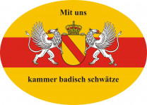 Oval Sticker – "We Speak Badisch"
