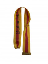 Schärpe „Baden lebt“ in Gelb-Rot-Gelb mit Schriftzug