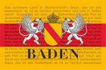 Baden Pennant Flag with Badnerlied