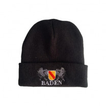 Black Beanie with Baden Crest & Lettering