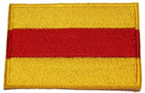 Stoffabzeichen „Sticker Baden – gelb, rot, gelb“