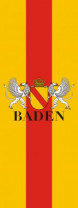 Banner Flag Baden with Coat of Arms Banner Flag Baden with Coat of Arms