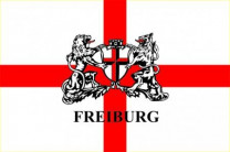 Freiburg Hissflagge mit Wappen – Querformat 100x150