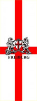 Freiburg Hissflagge mit Wappen im Hochformat 120 x 300