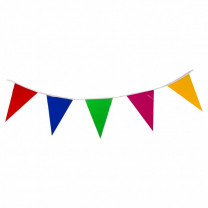 Colorful Fabric Bunting – 10 m + 4 m Extension