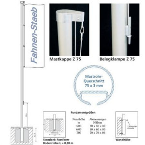 Z 75 – Standard-Hissvorrichtung außenliegend