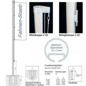 Z 90 – Standard-Hissvorrichtung außenliegend