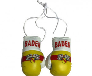 Mini Boxing Gloves “BADEN” in Yellow-Red