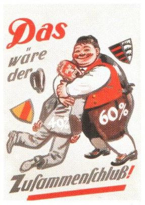Postkarte „Das wäre der Zusammenschluss!“