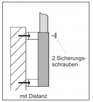 Wall Sleeve with Spacer Steel for 75 or 90 mm Mast 75 mm