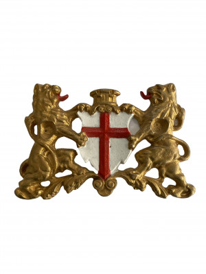 Freiburg Coat of Arms Relief – Cast Aluminum, Hand-Painted