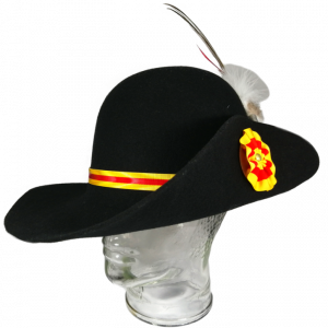 Heckerhut in badischen Farben