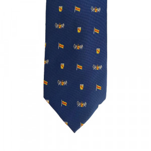 Baden Tie – Design 1 Blue with Small Crests