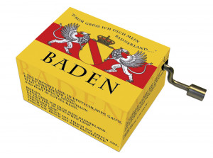 Music Box “Badnerlied” with Coat of Arms & Griffin