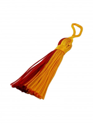 Quaste in den badischen Farben