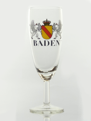 Baden Champagne Glass with Crest and Griffin – 0.1