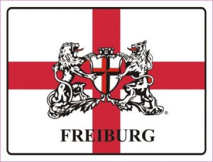 Aluminum Sign “Freiburg” with Coat of Arms