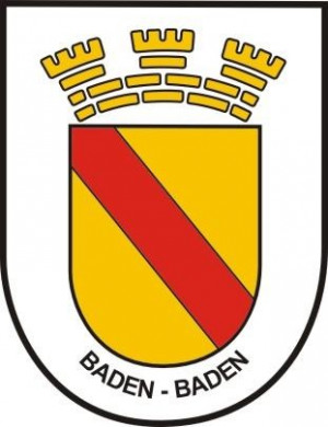Aufkleber – Baden Baden mit Wappen und Schriftzug