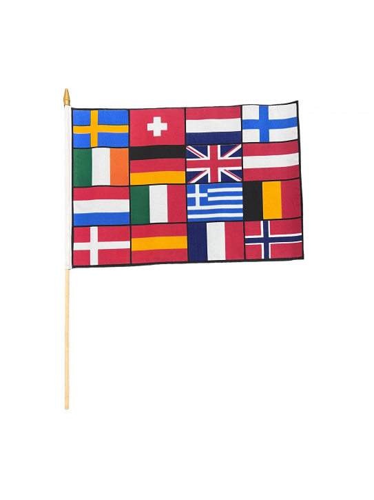 Europe Hand Flag – 16 Countries