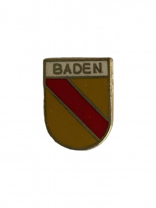 Pin Badengold klein - Goldfarbener Rand
