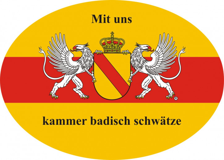 Oval Sticker – "We Speak Badisch"