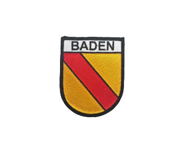 Aufnäher Patch Wappen Baden, voll ausgestickt