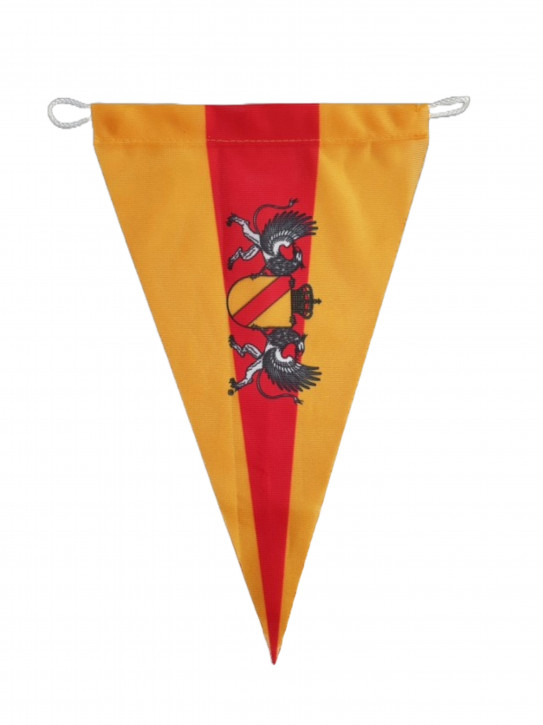 Spitzwimpel Baden mit Wappen ca. 20 x 30 cm