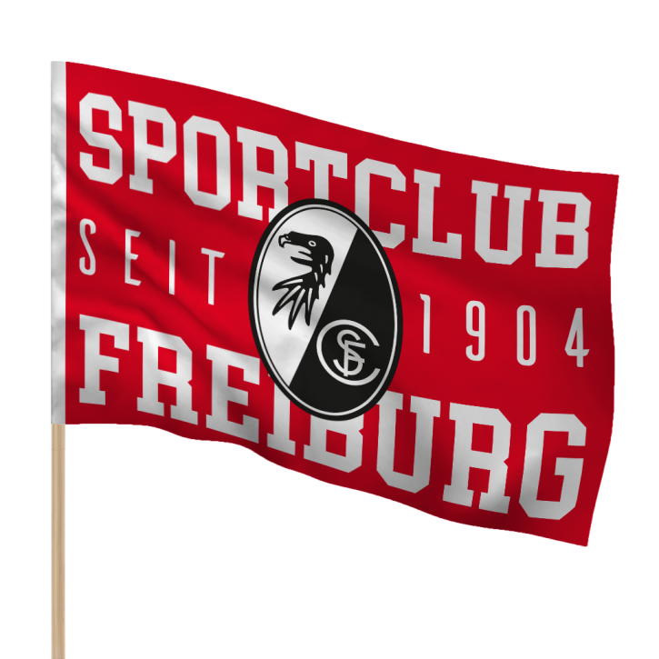 SC Freiburg Stock Flag “1904” with Crest