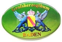 Aufkleber – Großherzogtum Baden mit grünem Hintergrund