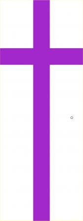 Evangelisches Kirchenbanner / Banner‑Hängefahne 120 x 300