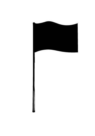 Hoist flags in landscape format