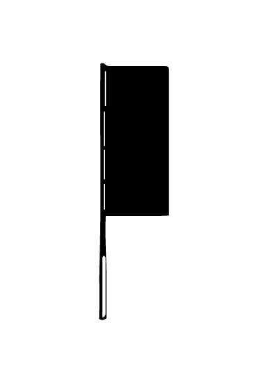 Cantilever flags in portrait format
