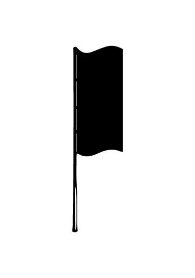 Hoist flags in portrait format
